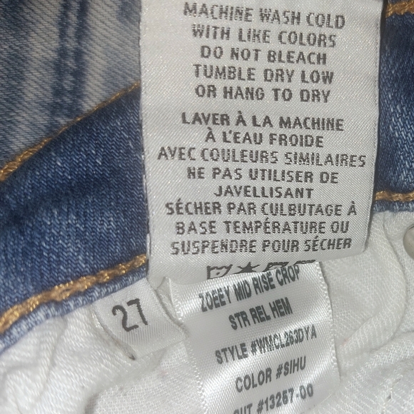 Hudson 'Zoeey' Cropped Released Hem Jeans - Picture 5 of 5